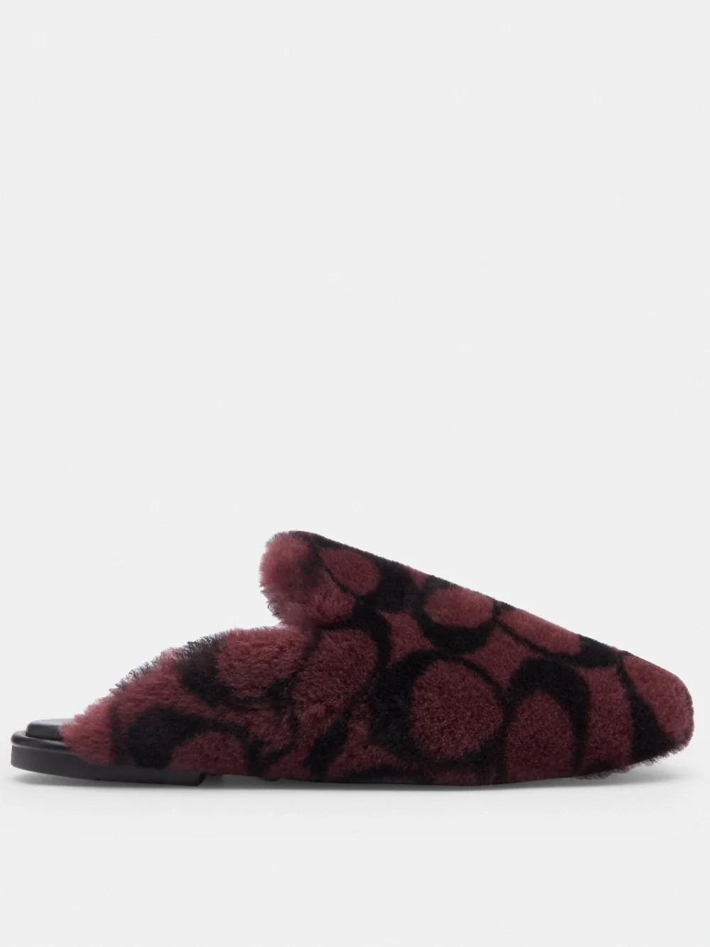 New Coach Slipper In Signature Shearling Brown/Black
